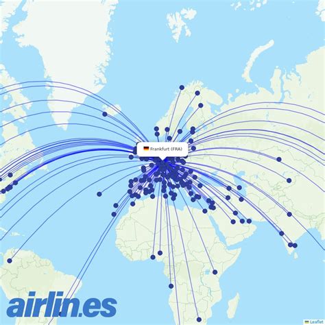 Lufthansa flights and destinations from Frankfurt (FRA) 2024 | airlin.es