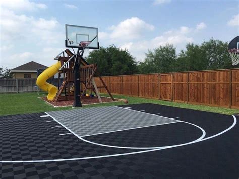 DIY Backyard Basketball Court Flooring | ModuTile USA | Basketball ...