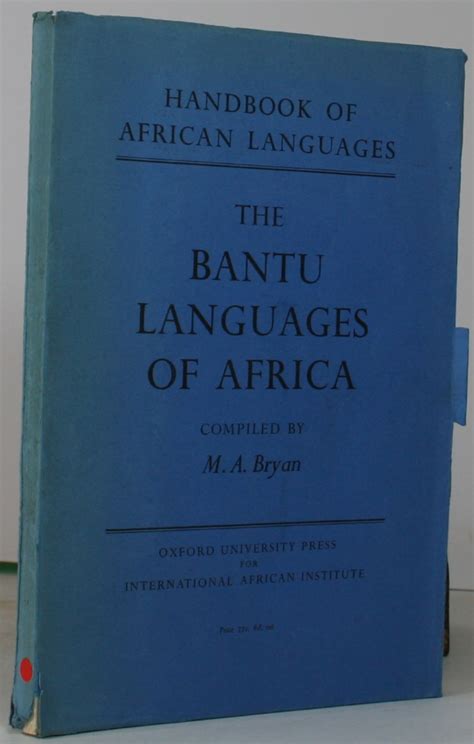 The Bantu Languages of Africa. | Africana books UK