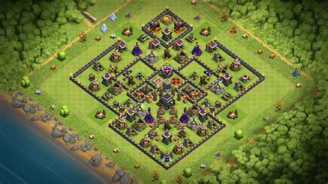 [Th9] Hybrid Base (link in the comments) : r/COCBaseLayouts