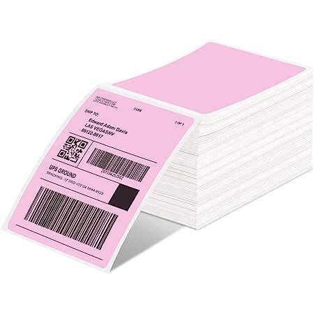 Amazon.com : Phomemo 4X6'' Thermal Shipping Labels - Pack of 100 4x6 Fan-Fold Labels for ...
