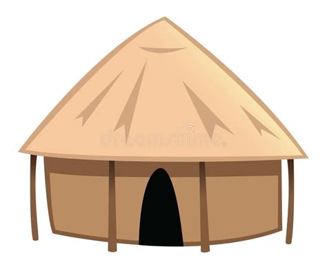 Village hut. Cartoon illustration of a village hut #Sponsored , # ...