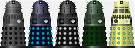 Classic Series Daleks using my colour scheme by DoctorWhoOne on deviantART