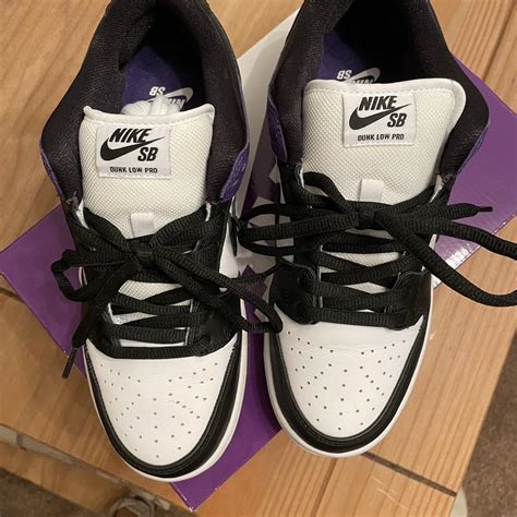 Nike sb dunk purple courts. Worn a couple times,... - Depop