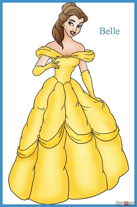 Image - How-to-draw-belle-from-beauty-and-the-beast.jpg | Disney Animation Canon Wiki | FANDOM ...