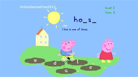 Peppa Pig Online Games Peppa Pig Puddle Splash Game - YouTube