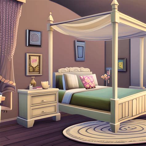 Sims 4 Modern Feminine Bedroom · Creative Fabrica