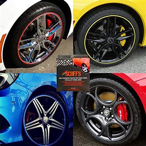 Buy Rimblades Scuffs Alloy Wheel Edge Rim Protector Set of 4 Trim Guard Rubber Moulding Line ...