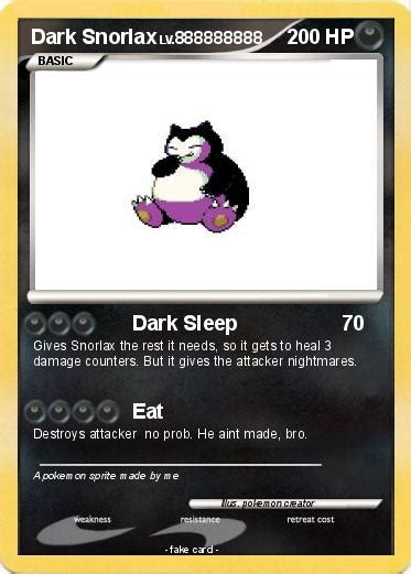 Pokémon Dark Snorlax 6 6 - Dark Sleep - My Pokemon Card