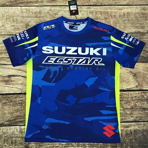 camiseta suzuki Motorcycle Racing Motorbike motocross Moto GP Riding men casual short sleeve ...