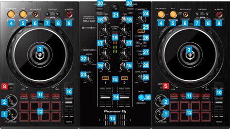 VirtualDJ - Hardware Manuals - Pioneer DJ - DDJ-400 - Controls