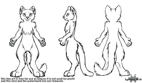 Fursuit Drawing Base at GetDrawings | Free download