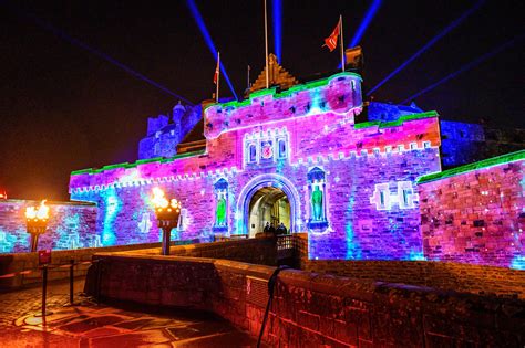 Edinburgh Castle Projections - Light Walk, Scotland