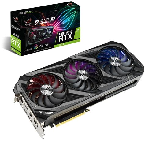 ASUS NVIDIA GeForce RTX 3070 ROG STRIX OC 8GB GDDR6 Graphics Card ...