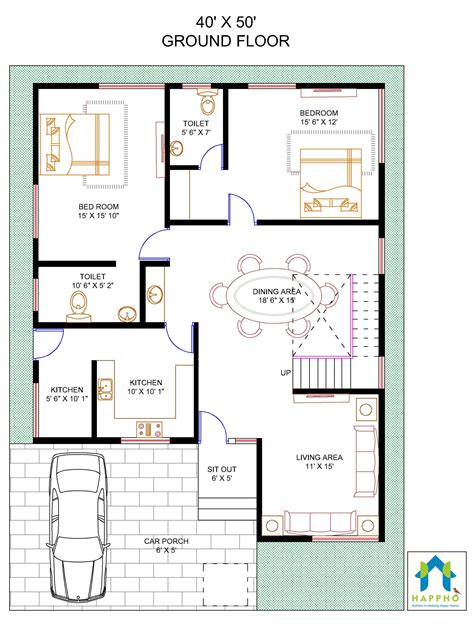 30X60 Duplex House Plans