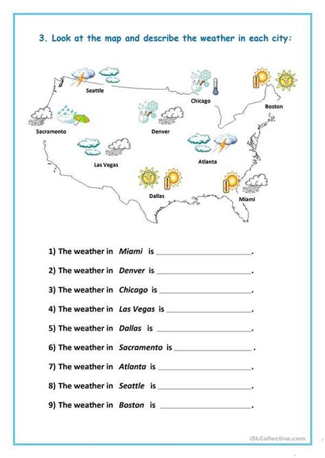 Reading A Weather Map Worksheet - Handicraftsens