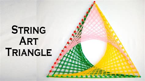 String Art Patterns - How To Make String Art Triangle Pattern - by Sonia Goyal - YouTube