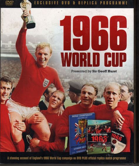 the dvd cover for 1965 world cup with an image of two men holding up a trophy