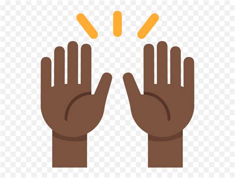 Twemoji2 1f64c - Black Hands Up Emoji,Arms Raised Emoji - free transparent emoji - emojipng.com