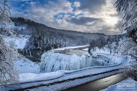 Middle Falls, Letchworth State Park, winter 2018 | Letchworth state park, State parks, Grand ...