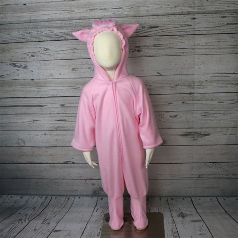 Pig Fleece Adult Size Costume Womans Pig Costume Mens Pig - Etsy