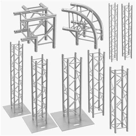 3D stage truss 01 - TurboSquid 1244223 | Stage set design, Interior ...