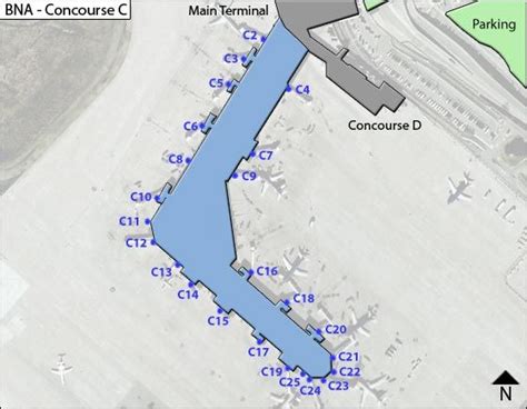 Nashville Airport Gate Map