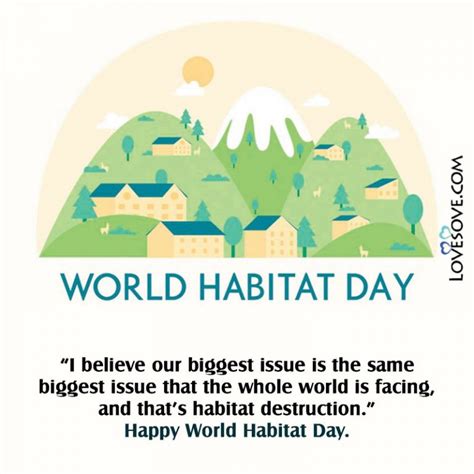 World Habitat Day Quotes, Slogan, Status, Thoughts, Messages & Theme