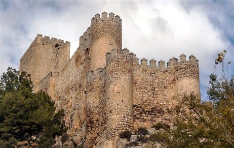 Castle of Almansa stock photo. Image of world, blue, spain - 52369148