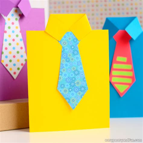 How to Make a Father's Day Shirt Card (Template Included) - Easy Peasy and Fun