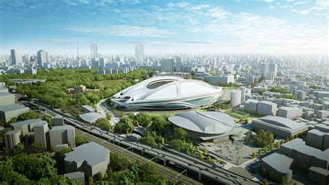 Zaha Hadid Architects Reveals Modified Tokyo National Stadium Designs ...