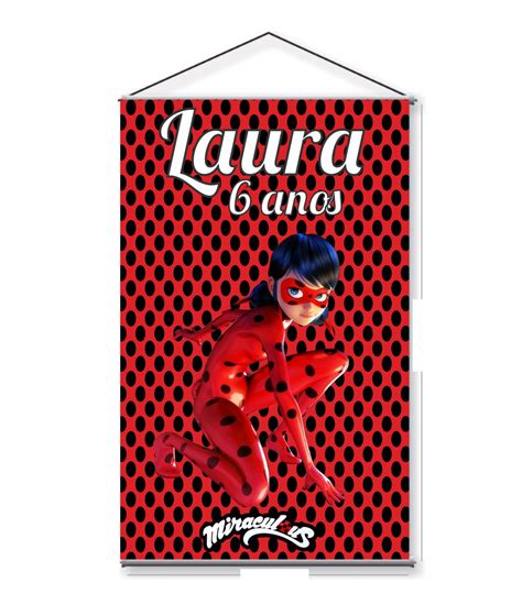 banner miraculous ladybug | Elo7 Produtos Especiais