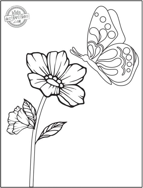 Printable Flower Coloring Pages For Kids - Kids Activities Blog