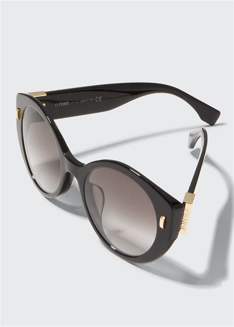 Fendi Round Acetate Sunglasses - Bergdorf Goodman