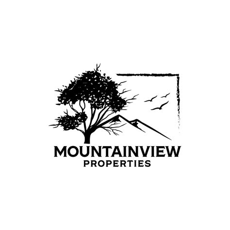 mountain view logo design template inspiration 14796800 Vector Art at Vecteezy