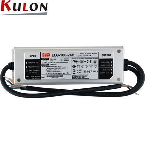 Mean Well Power Supply ELG 100 24B 96W 4A 24V dimmable LED driver for ...