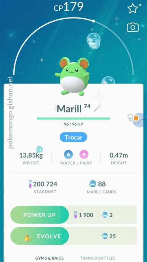 Shiny Marill - Pokemon Go