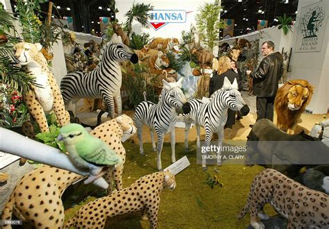 A stuffed animal kingdom of Hansa plush animals made by Thomas Boland... News Photo - Getty Images