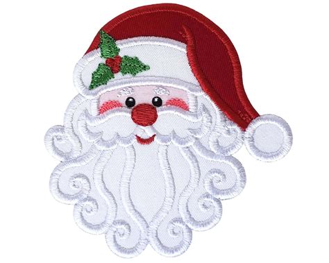 Santa Claus Applique Design Christmas Applique Embroidery - Etsy