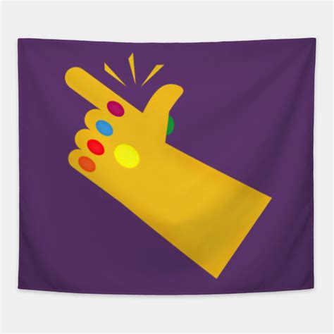 Thanos Finger Snap - Thanos - Tapestry | TeePublic