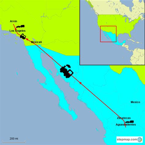 StepMap - Esperanza Rising Map - Landkarte für North America