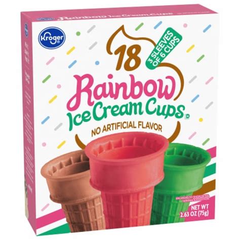 Kroger® Rainbow Ice Cream Cones, 18 ct - Kroger