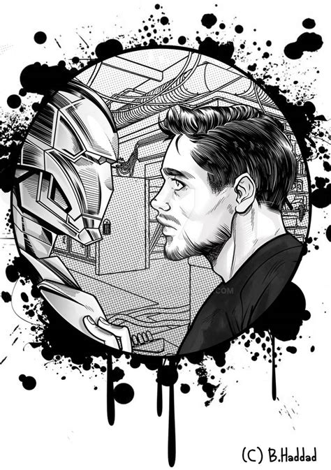 Tony Stark fan art by B-haddad94 on DeviantArt