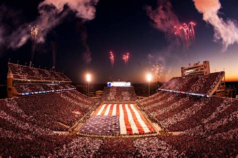 The University of Oklahoma's Memorial Stadium in Norman, OK, before an ...