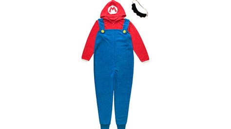 Nintendo, Adult Mens, Super Mario Brothers Mario Pajamas Union Suit ...