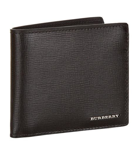 Lyst - Burberry Saffiano Leather Bifold Wallet in Black for Men