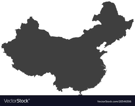 Map of china Royalty Free Vector Image - VectorStock