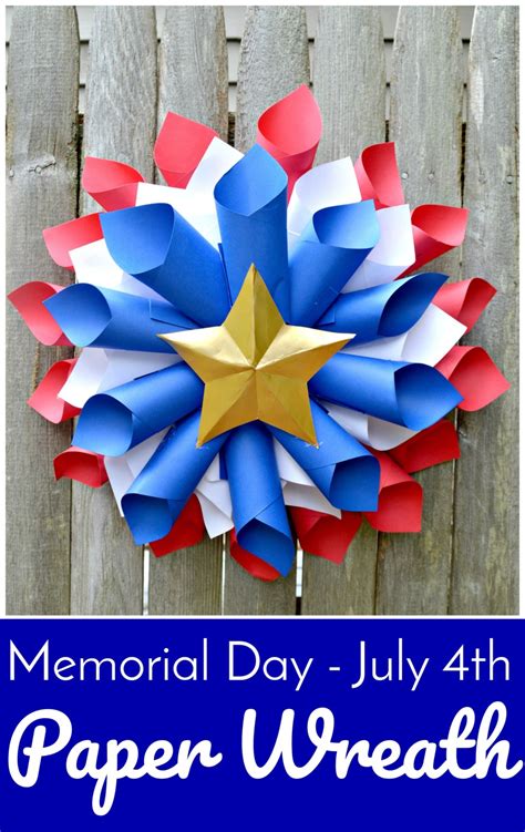 Patriotic Paper Wreath