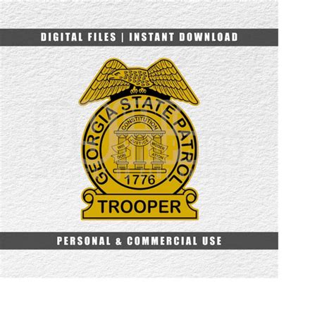 Georgia State Svg, Trooper Badge Svg, Police Svg, Cricut Svg - Inspire ...