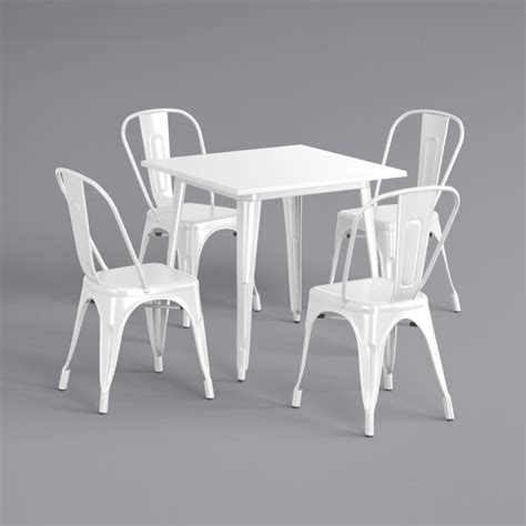 Lancaster Table & Seating Alloy Series 32" x 32" White Standard Height ...